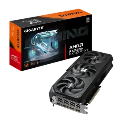 Gigabyte Radeon RX 9070 XT GAMING OC 16G  |  AMD  |  16 GB  |  Radeon RX 9070 XT  |  HDMI ports skaits 2  |  PCI-E 5.0