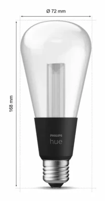 Philips Hue WCA Lightguide ST72  |  E27  |  6.8 W  |  White and colour light