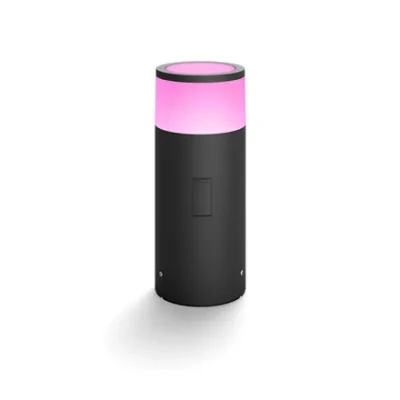 Philips Hue WCA Calla Outdoor Bollard, Black  |  8 W  |  2000-6500 Hue White Colour Ambiance