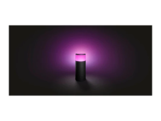 Philips Hue WCA Calla Outdoor Bollard, Black  |  8 W  |  2000-6500 Hue White Colour Ambiance