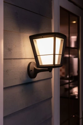 Philips Hue WCA Econic Outdoor Wall Lantern Up  |  15 W  |  2000-6500 Hue White Colour Ambiance