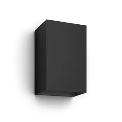 Philips Hue WCA Resonate Outdoor Wall Lantern, Black  |  8 W  |  2000-6500 Hue White Colour Ambiance