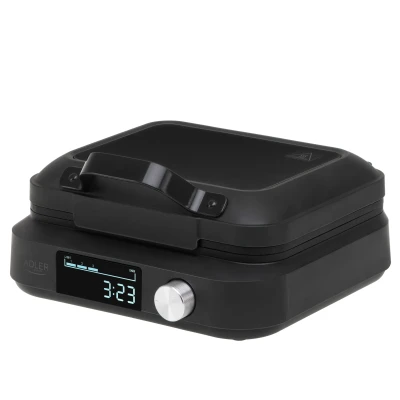 Adler Waffle Maker with LED Display  |  AD 3087  |  2200 W  |  Number of pastry 2  |  Belgium  |  Black