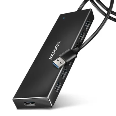 AXAGON SuperSpeed USB-A FLAT Hub  |  HUE-F7A