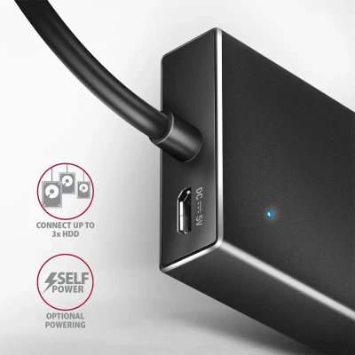 AXAGON SuperSpeed USB-A FLAT Hub  |  HUE-F7A