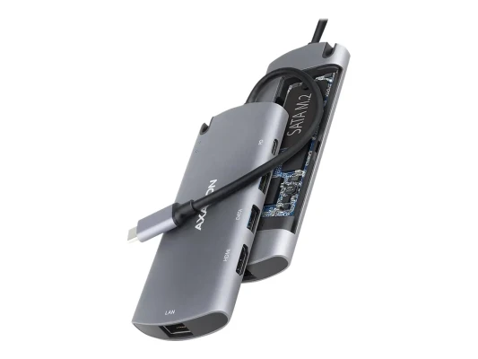 AXAGON SuperSpeed USB-C Combo 6in1 Hub  |  HMC-6M2