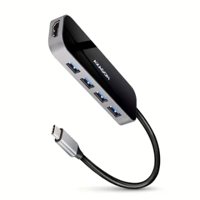 AXAGON SuperSpeed USB-C Combo 6in1 Hub  |  HMC-6H4A