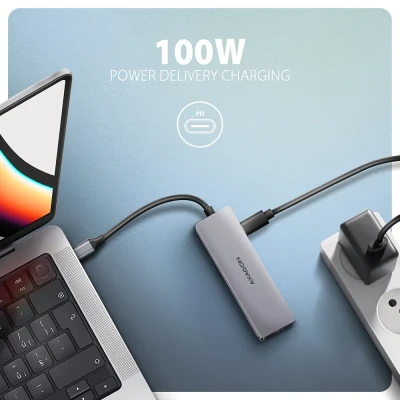 AXAGON USB-C 5Gbps 5in1 Hub  |  HMC-5H60