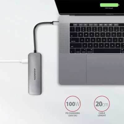 AXAGON SuperSpeed USB-C COMBO 5in1 Hub  |  HMC-5
