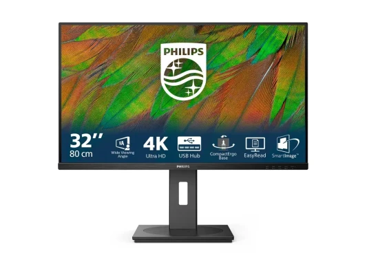 Philips  |  32B1N3800 / 00  |  32 "  |  VA  |  16:9  |  60 Hz  |  4 ms  |  3840 x 2160 pikseļi  |  350 cd / m²  |  HDMI portu skaits 2  |  Melns