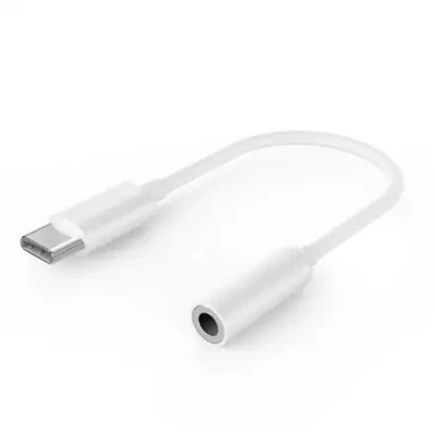 Cablexpert  |  USB type-C plug to stereo 3.5 mm audio adapter cable, White  |  A-CM-3.5F-01