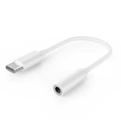Cablexpert  |  USB type-C plug to stereo 3.5 mm audio adapter cable, White  |  A-CM-3.5F-01