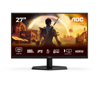 AOC  |  Q27G42XE  |  27 "  |  IPS  |  QHD  |  16:9  |  180 Гц  |  1 мс  |  2560 x 1440 пикселей  |  300 кд / м²  |  Количество HDMI портов 2  |  Черный