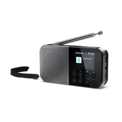 Sharp OSAKA Pocket / Handheld Portable Digital Radio  |  DR-P520(GY)  |  Bluetooth