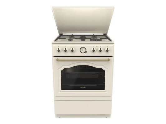 Gorenje plīts  |  GKS6C71CLI  |  Plīts veids Gāze  |  Cepeškrāsns veids Elektriska  |  Zelta  |  Platums 60 cm  |  Dziļums 60 cm  |  71 L