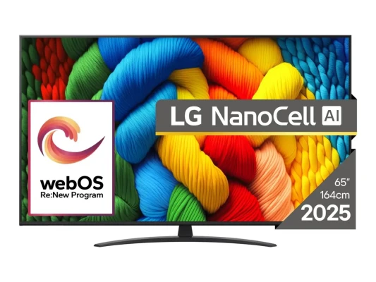 LG 65NANO81A3A  |  65  |  Smart TV  |  webOS 25  |  UHD