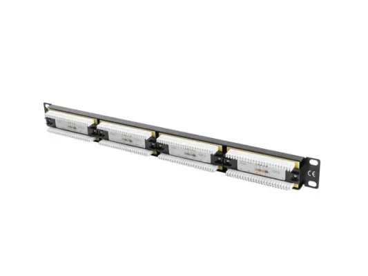Lanberg  |  Patch Panel 24 port 1U 19" CAT.6 UTP  |  PPU6-1024-B  |  Black