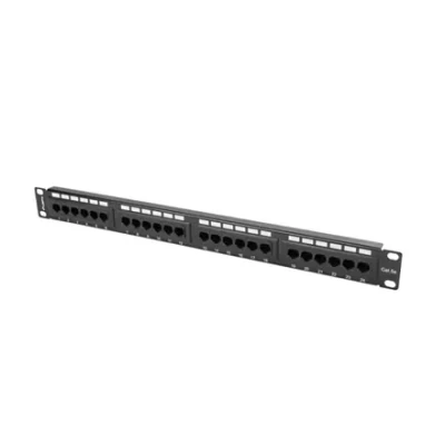 Lanberg  |  Patch Panel 24 port 1U 19" CAT.5E UTP  |  PPU5-1024-B  |  Black