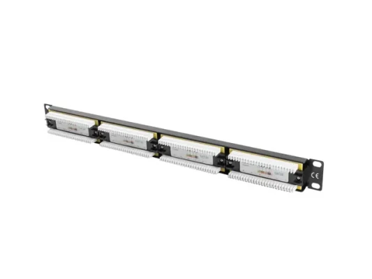 Lanberg  |  Patch Panel 24 port 1U 19" CAT.5E UTP  |  PPU5-1024-B  |  Black