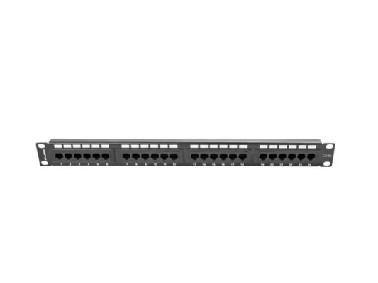 Lanberg  |  Patch Panel 24 port 1U 19" CAT.5E UTP  |  PPU5-1024-B  |  Black