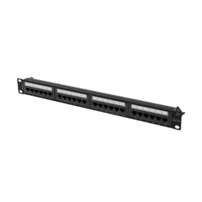 Lanberg  |  Patch Panel 24 port 1U 19" CAT.6A UTP  |  PPUA-1024-B  |  Black