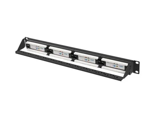 Lanberg  |  Patch Panel 24 port 1U 19" CAT.6A UTP  |  PPUA-1024-B  |  Black