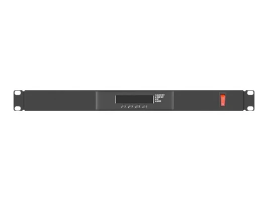 Lanberg 19" fan unit / ventilation panel with LCD 4 fans + thermostat 230V  |  AK-1503-B  |  Black