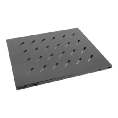 Lanberg 19" fixed shelf 1U / 465x515mm, max load capacity up to 120kg  |  AK-1003-B  |  Black