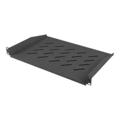 Lanberg 19" fixed shelf 1U / 483x315mm, max load capacity up to 25kg  |  AK-1008-B  |  Black
