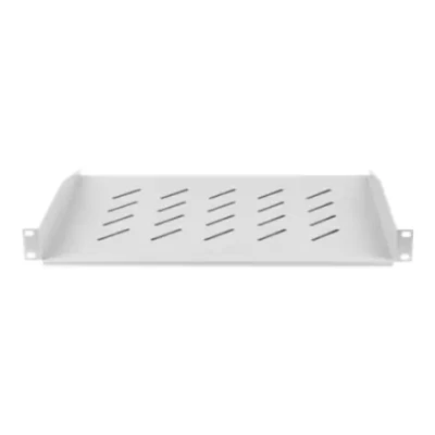 Lanberg 19" fixed shelf 1U / 483x315mm, max load capacity up to 25kg  |  AK-1008-S  |  Grey