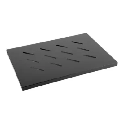 Lanberg 19" fixed shelf 1U / 486x270mm, max load capacity up to 120kg  |  AK-1001-B  |  Black