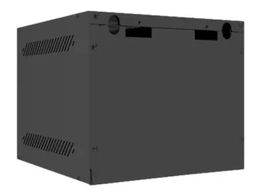 Lanberg  |  Rack cabinet 10" wall-mount 4U / 280x310 (flat pack) with glass door  |  WF10-2304-10B  |  Black
