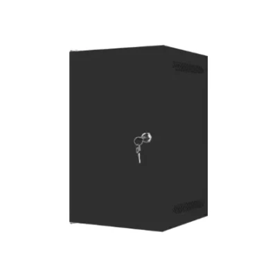 Lanberg  |  Rack cabinet 10" wall-mount 9U / 280x310 for self-assembly with metal door (flat pack)  |  WF10-2309-00B  |  Black