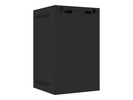 Lanberg  |  Rack cabinet 10" wall-mount 9U / 280x310 for self-assembly with metal door (flat pack)  |  WF10-2309-00B  |  Black