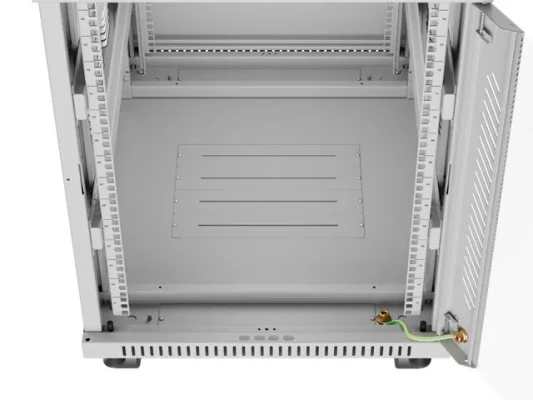 Lanberg  |  Rack cabinet 19" free-standing 15U / 600x800 (flat pack) with glass door, LCD  |  FF01-6815-12SL  |  Grey