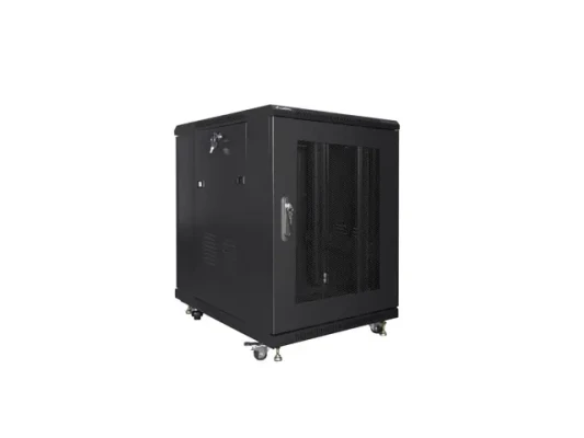 Lanberg  |  Rack cabinet 19" free-standing 15U / 600x800 (flat pack) with mesh door  |  FF01-6815-23B  |  Black