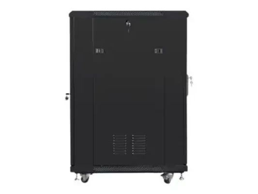 Lanberg  |  Rack cabinet 19" free-standing 22U / 600x800 (flat pack)  |  FF01-6822-12B  |  Black