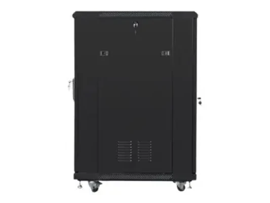 Lanberg  |  Rack cabinet 19" free-standing 22U / 600x800 (flat pack)  |  FF01-6822-12B  |  Black