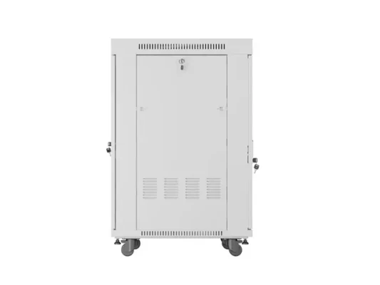 Lanberg  |  Rack cabinet 19" free-standing 22U / 600x800 (flat pack) with glass door  |  FF01-6822-12SL  |  Grey