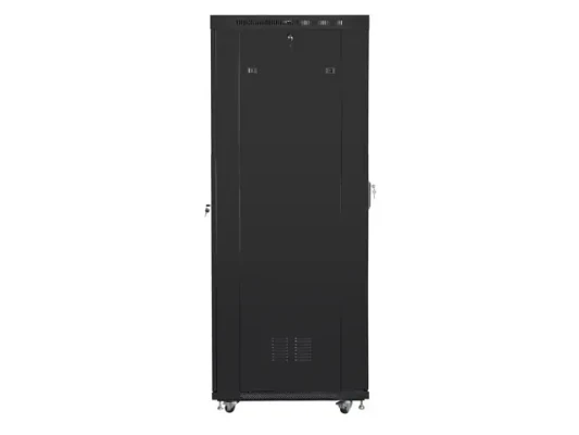 Lanberg  |  Rack cabinet 19" free-standing 27U / 800x1200 (flat pack) with mesh door, LCD  |  FF01-8227-23BL  |  Black
