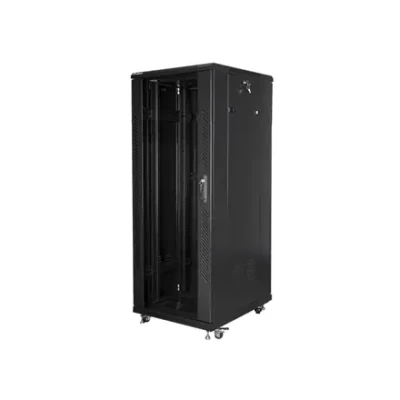 Lanberg  |  Стоечный шкаф 19" отдельно стоящий 32U / 600x800 (в разобранном виде)  |  FF01-6832-12B  |  Черный