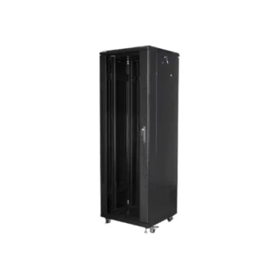 Lanberg  |  Rack cabinet 19" free-standing 37U / 600x600 (flat pack)  |  FF01-6637-12B  |  Black