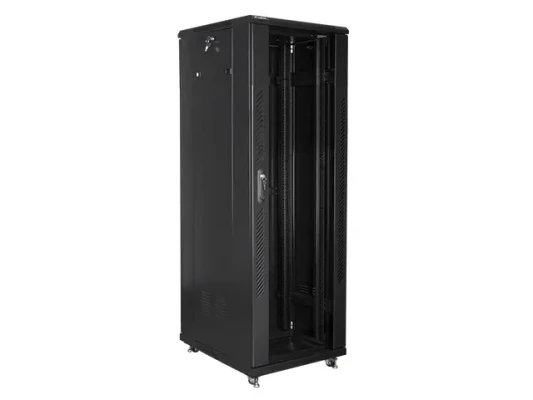 Lanberg  |  Rack cabinet 19" free-standing 37U / 600x800 (flat pack)  |  FF01-6837-12B  |  Black