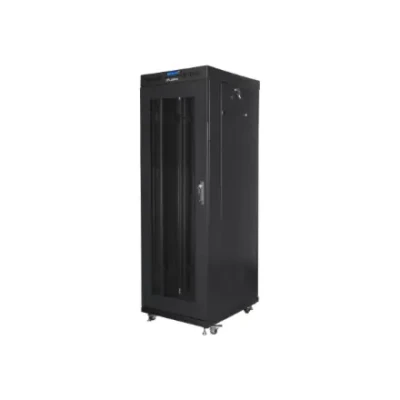 Lanberg  |  Rack cabinet 19" free-standing 37U / 600x800 (flat pack) with mesh door, LCD  |  FF01-6837-23BL  |  Black