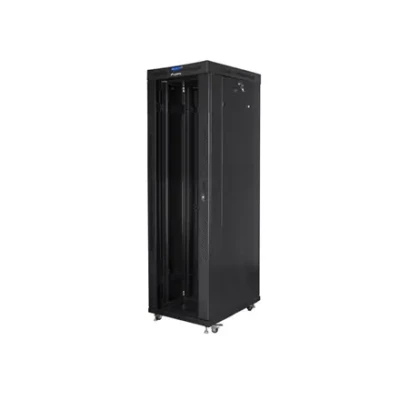 Lanberg  |  Rack cabinet 19" free-standing 42U / 600x1000 (flat pack) with glass door lCD V2  |  FF01-6042-12BL  |  Black