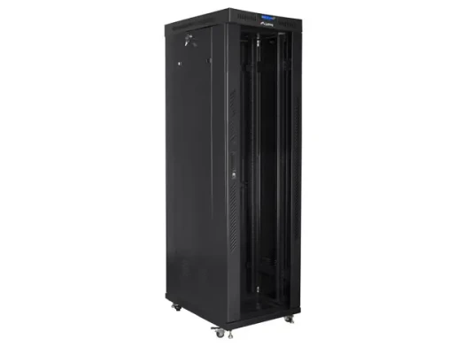 Lanberg  |  Rack cabinet 19" free-standing 42U / 600x1000 (flat pack) with glass door lCD V2  |  FF01-6042-12BL  |  Black