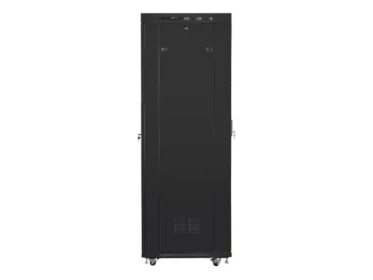 Lanberg  |  Rack cabinet 19" free-standing 42U / 600x800 (flat pack) with glass door, LCD  |  FF01-6842-12BL  |  Black