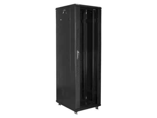 Lanberg  |  Rack cabinet 19" free-standing 42U / 600x800 (flat pack)  |  FF01-6842-12B  |  Black