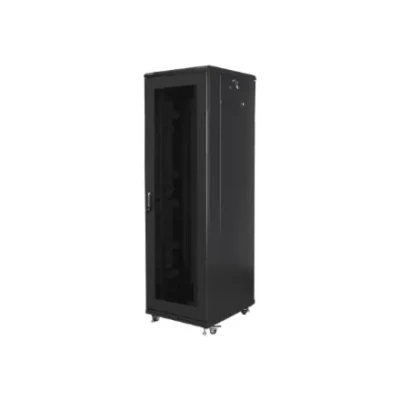 Lanberg  |  Rack cabinet 19" free-standing 42U / 600x800 (flat pack) with mesh door  |  FF01-6842-23B  |  Black