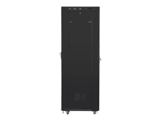Lanberg  |  Напольный шкаф 19" 42U / 600x800 (в разобранном виде) с сетчатой дверью, ЖК-дисплеем  |  FF01-6842-23BL  |  Черный